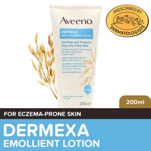 Aveeno Dermexa Cream 200ml – Eczema Lotion, Body Lotion for Sensitive Skin, Atopic Dermatitis