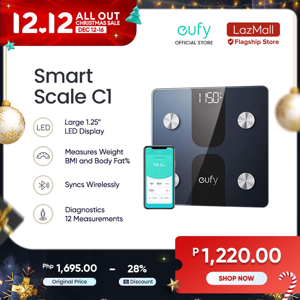 30% Off eufy Smart Scale C1 with Bluetooth, Body Fat, Wireless